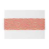 ストライプのな背景 招待状ベリーバンド (裏面例)