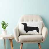 ストライプのな背部が付いているダックスフントの枕 ランバークッション (椅子)