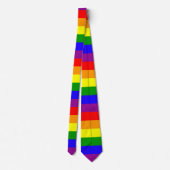ストライプのな虹のプライドのタイ- ネクタイ (裏面)
