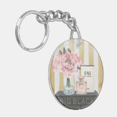 ストライプのな野生のりんご|の大きいファッションブック- キーホルダー (正面左)