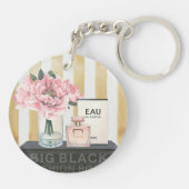 ストライプのな野生のりんご|の大きいファッションブック- キーホルダー (裏面)