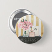 ストライプのな野生のりんご|の大きいファッションブック- 缶バッジ (正面&裏面)