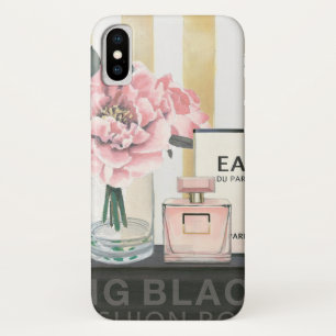 ストライプのな野生のりんご の大きいファッションブック- iPhone X ケース