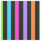 ストライプのな黒くおよび多彩 ファブリック (クローズアップ)