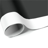 ストライプのな(|横の黒い及び白)カスタマイズ可能 ラッピングペーパー (ロールコーナー)