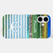 ストライプのアンカー柄iPhone 6 カスタマイズ可 Case-Mate iPhoneケース (裏面 (横))