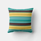 ストライプのカスタム綿枕 クッション (裏面)