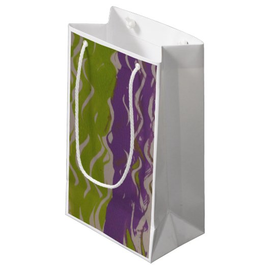 ストライプのギフトバッグ スモールペーパーバッグ (正面アングル)