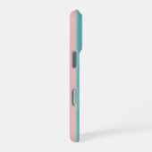 ストライプのクセのあるおもしろい顔 iPhoneケース (右側面)