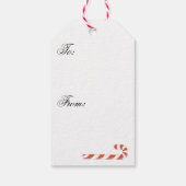 ストライプのクリスマス タグ (裏面)