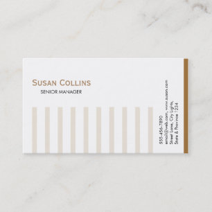 ストライプのシンプルモダンエレガントプロフェッショナル 名刺