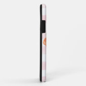 ストライプのシンプルモダン水カラーフローラバラ Case-Mate iPhoneケース (裏面/右)