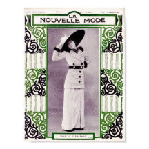 ストライプのスカートスーツの女性 1912年