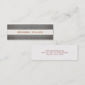 ストライプのトレンディーシボエレガントロンファッションと美しい スキニー名刺 (正面/裏面)