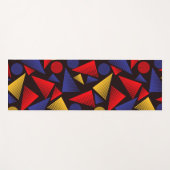 ストライプのトレンディー三角形 ヨガマット (正面(横))