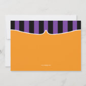 ストライプのハローウィンパーティ招待状 招待状 (裏面)