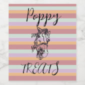 ストライプのバッグ ワインラベル (シングルラベル)