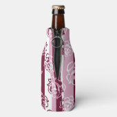 ストライプのバラ模様 ボトルクーラー (ボトル裏面)