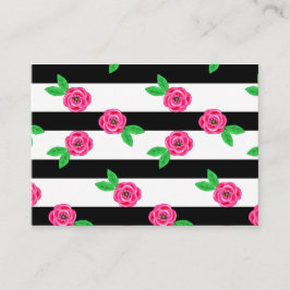 ストライプのバラ 名刺