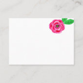 ストライプのバラ 名刺 (裏面)
