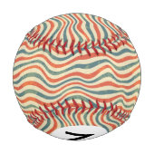 ストライプのパターン 野球ボール (裏面)