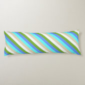 ストライプのビーチカラーのシントマーテン ボディピロー (裏面)