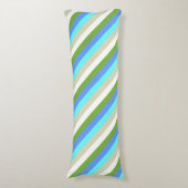 ストライプのビーチカラーのシントマーテン ボディピロー (正面縦)