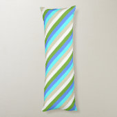 ストライプのビーチカラーのシントマーテン ボディピロー (裏面 (縦))