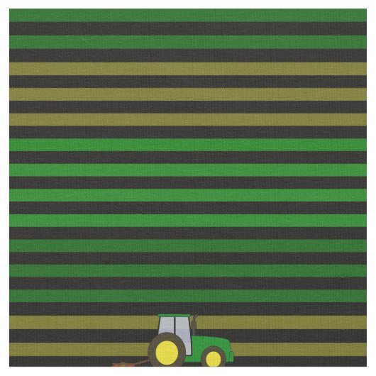 ストライプのフィールドとトラクタ ファブリック (クローズアップ)