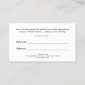 ストライプのフェイク金ゴールドと黒の赤いハート紹介 紹介カード (裏面)