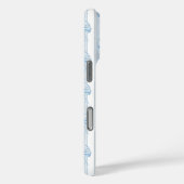ストライプのブルーコケットボウズモノグラム Case-Mate iPhoneケース (裏面 / 右)