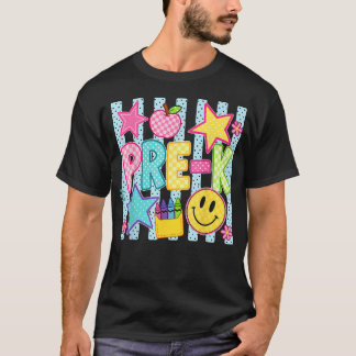 ストライプのプレッピーな幼稚園の先生 Tシャツ