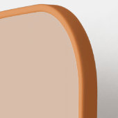 ストライプのモダンArchニュートラルカラーカスタム文字 ピックルボールラケット (左詳細)