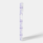 ストライプのモノグラムに紫のコケットボウズ Case-Mate iPhoneケース (裏面 / 右)