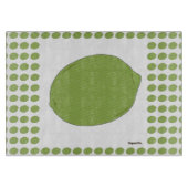 ストライプのライム カッティングボード (正面)