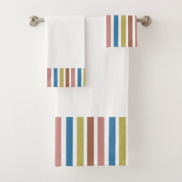 ストライプのライン バスタオルセット
