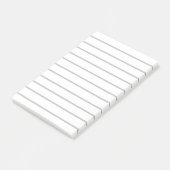 ストライプのリストに書入る白灰色の線 ポストイット (アングル)