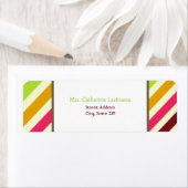 ストライプの住所 シール (インサイチュ)