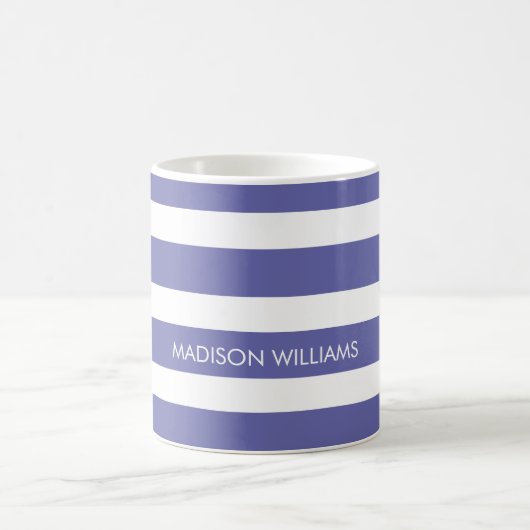 ストライプの名入れコーヒーマグ コーヒーマグカップ (中央)