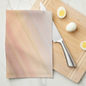 ストライプの地音勾配 キッチンタオル (四つ折り)