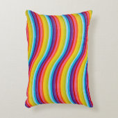 ストライプの抽象芸術 アクセントクッション (正面(垂直))