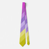 ストライプの明るい虹 ネクタイ (正面)