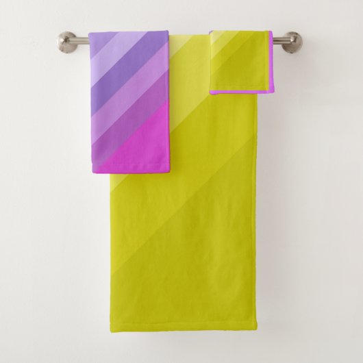 ストライプの明るい虹 バスタオルセット (インサイチュ)