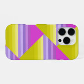 ストライプの明るい虹 iPhoneケース (裏面横)
