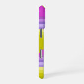 ストライプの明るい虹 iPhoneケース (右側面)