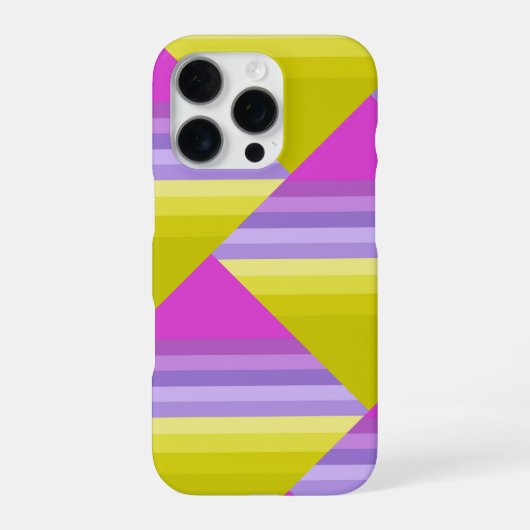 ストライプの明るい虹 iPhoneケース (裏面)