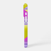 ストライプの明るい虹 iPhoneケース (左側面)