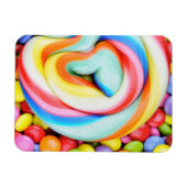 ストライプの棒つきキャンデー数々の色のスマート マグネット (横)