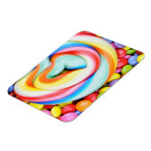 ストライプの棒つきキャンデー数々の色のスマート マグネット (左側)