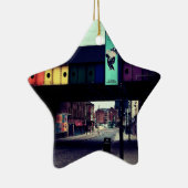 ストライプの橋 セラミックオーナメント (右)